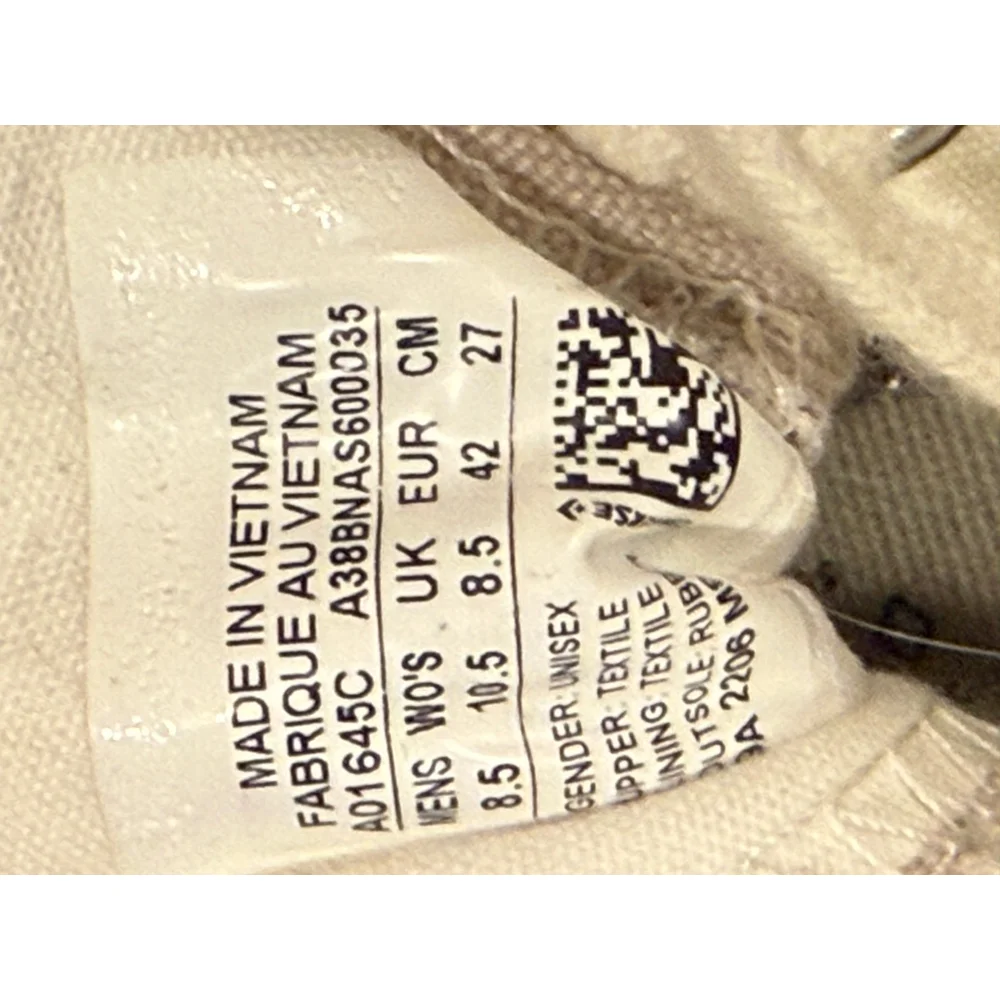 Converse CTAS Tri-Panel High Color Block Hemp Desert Sand W 10.5/M 8.5 Unisex